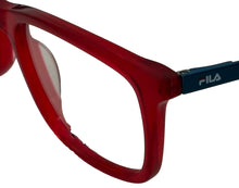 Load image into Gallery viewer, Fila Big Kids Red Rectangle Plastic Eyewear Frame VF9460 . 48mm