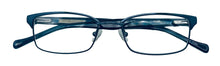Load image into Gallery viewer, Lucky Big Kids Ophthalmic Soft Rectangle Metal Frame. Stephen Blue. 46mm