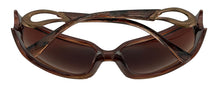 Load image into Gallery viewer, Esprit Women's Sunglasses Plastic Rectangle Wrap Brown Gold ET19318 535