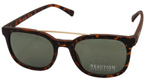 Load image into Gallery viewer, Kenneth Cole Reaction Matte Tortoise Plastic Soft Square Mens Sunglass, KC1390 52N