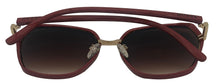 Load image into Gallery viewer, Guess Sunglass Womens Red Oversized Square Plastic, Gradient Lens GF0407 66F