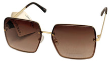 Load image into Gallery viewer, Lucky Brand Women Gold / Metal Large Square Front Mount Sunglass, D2001