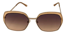 Load image into Gallery viewer, Guess Sunglass Womens Gold Oversized Square Brown Gradient Lens GF0410. 33F
