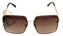 Load image into Gallery viewer, Lucky Brand Women Gold / Metal Large Square Front Mount Sunglass, D2001