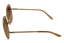 Load image into Gallery viewer, Guess Sunglass Womens Gold Oversized Square Brown Gradient Lens GF0410. 33F
