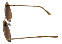 Load image into Gallery viewer, Guess Sunglass Womens Gold Oversized Square Brown Gradient Lens GF0410. 33F
