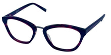 Load image into Gallery viewer, Jones New York Mens Soft Rectangle Purple Plastic Eyewear Frame. J766. 52mm