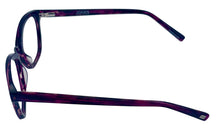 Load image into Gallery viewer, Jones New York Mens Soft Rectangle Purple Plastic Eyewear Frame. J766. 52mm