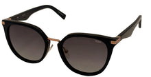 Load image into Gallery viewer, Tumi Mens Black Gold Square Mens Plastic Sunglass, Brown Lens STU 004. 700