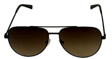 Load image into Gallery viewer, Tumi Mens Black Mens Metal Aviator Sunglass, Brown Lens STU 008 531