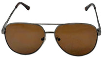 Load image into Gallery viewer, Guess Sunglass Mens Light Gunmetal Metal Aviator, Brown Lens GF0231. 8E