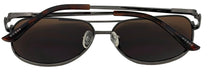 Load image into Gallery viewer, Guess Sunglass Mens Light Gunmetal Metal Aviator, Brown Lens GF0231. 8E