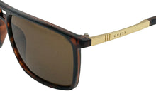 Load image into Gallery viewer, Guess Mens Matte Havana Rectangle Sunglasses, Brown Lens. GF0210. 52E