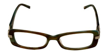 Load image into Gallery viewer, Jones New York Womens Plastic Rectangle Eyewear Frame, Aqua Brown J738. 52mm