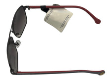 Load image into Gallery viewer, Converse Mens Gunmetal/Red Rectangle Metal Sunglass, Smoke Gradient Lens Converse