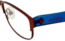 Load image into Gallery viewer, Converse Big Kids Burgundy Ophthalmic Soft Rectangle Metal Frame K016 47mm