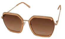 Load image into Gallery viewer, Guess Sunglass Womens Shiny Beige Oversized Square Gradient Lens GF0418. 57F