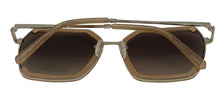 Load image into Gallery viewer, Guess Sunglass Womens Shiny Beige Oversized Square Gradient Lens GF0418. 57F