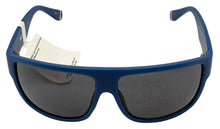 Load image into Gallery viewer, Fila Mens Matt Blue Rectangle Plastic Sunglass, Smoke Lens SF9338. 0C03