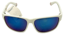 Load image into Gallery viewer, Fila Mens Rectangle White Plastic Sunglass , Blue Mirror Lens SF9337 6VCB