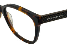 Load image into Gallery viewer, Lucky Brand Mens Ophthalmic Eyeglass Square Tortoise Plastic D205 53mm