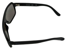 Load image into Gallery viewer, Guess Mens Matte Black Rectangle Sunglasses, Silver Mirror Lens. GF0204. 2X