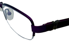 Load image into Gallery viewer, Jones New York Ophthalmic Metal Rimless Rectangle Eyewear, J477 Purple 53mm
