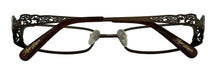 Load image into Gallery viewer, Apple Bottoms Womens Ophthalmic Eyeglass Rectangle Metal 735 2 Brown 52mm