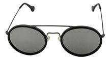 Load image into Gallery viewer, Converse Mens Round Black Metal Sunglass, Silver Mirror Lens H079