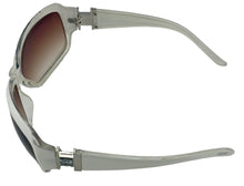 Load image into Gallery viewer, Esprit Women's Sunglasses ET19295 536 Plastic Rectangle Wrap White/Silver/Smoke