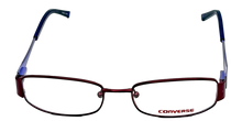 Load image into Gallery viewer, Converse Big Kid Rectangle Burgundy Metal Eyewear Frame K002 47mm