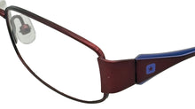 Load image into Gallery viewer, Converse Big Kid Rectangle Burgundy Metal Eyewear Frame K002 47mm