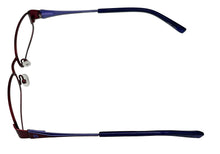 Load image into Gallery viewer, Converse Big Kid Rectangle Burgundy Metal Eyewear Frame K002 47mm