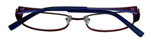 Load image into Gallery viewer, Converse Big Kid Rectangle Burgundy Metal Eyewear Frame K002 47mm