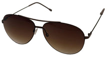 Load image into Gallery viewer, Perry Ellis Mens Sunglass Black Metal Aviator with Brown Gradient Lens PE66 1