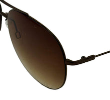 Load image into Gallery viewer, Perry Ellis Mens Sunglass Black Metal Aviator with Brown Gradient Lens PE66 1