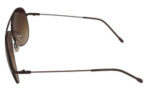 Load image into Gallery viewer, Perry Ellis Mens Sunglass Black Metal Aviator with Brown Gradient Lens PE66 1