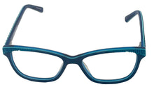 Load image into Gallery viewer, Converse Big Kids Blue Rectangle Plastic Eyeglass Frame K403. 47mm