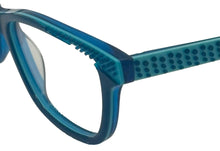Load image into Gallery viewer, Converse Big Kids Blue Rectangle Plastic Eyeglass Frame K403. 47mm