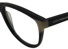 Load image into Gallery viewer, Lucky Brand Mens Soft Square Black Plastic Frame. D212. 53mm