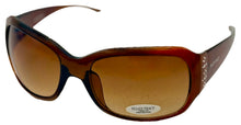 Load image into Gallery viewer, Ellen Tracy Womens Tortoise Plastic Rectangle Sunglass, Gradient Lens 521