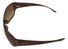 Load image into Gallery viewer, Ellen Tracy Womens Tortoise Plastic Rectangle Sunglass, Gradient Lens 521
