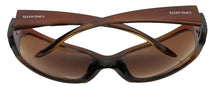 Load image into Gallery viewer, Ellen Tracy Womens Tortoise Plastic Rectangle Sunglass, Gradient Lens 521