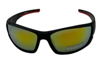 Load image into Gallery viewer, Timberland Mens Rectangle Wrap Black Plastic Sunglass, Gold Fash Lens TB7171 2U