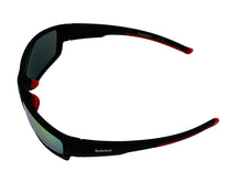Load image into Gallery viewer, Timberland Mens Rectangle Wrap Black Plastic Sunglass, Gold Fash Lens TB7171 2U