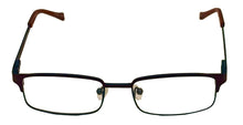 Load image into Gallery viewer, Lucky Mens Ophthalmic Soft Rectangle Metal Frame. D801 Brown . 49mm