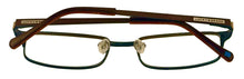 Load image into Gallery viewer, Lucky Mens Ophthalmic Soft Rectangle Metal Frame. D801 Brown . 49mm