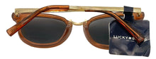 Load image into Gallery viewer, Lucky Brand Mens Brown Plastic Soft Square Sunglass, Brown Lens. D942