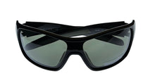 Load image into Gallery viewer, Timberland Shiny Black Mens Plastic Rectangle Sunglass, Green Lens TB7253. 1N