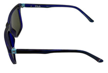 Load image into Gallery viewer, Fila Big Kids Deep Blue Soft Square Plastic Sunglass, Blue Mirror SF1155 48mm